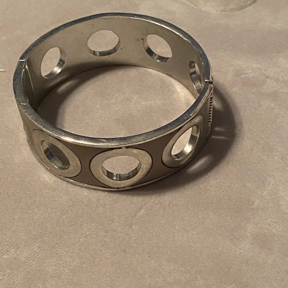 Metal accented cuff bracelet